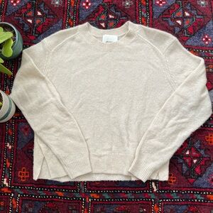 Isabel Marant Lylia Beige Cashmere Silk Baby Alpaca Blend Sweater